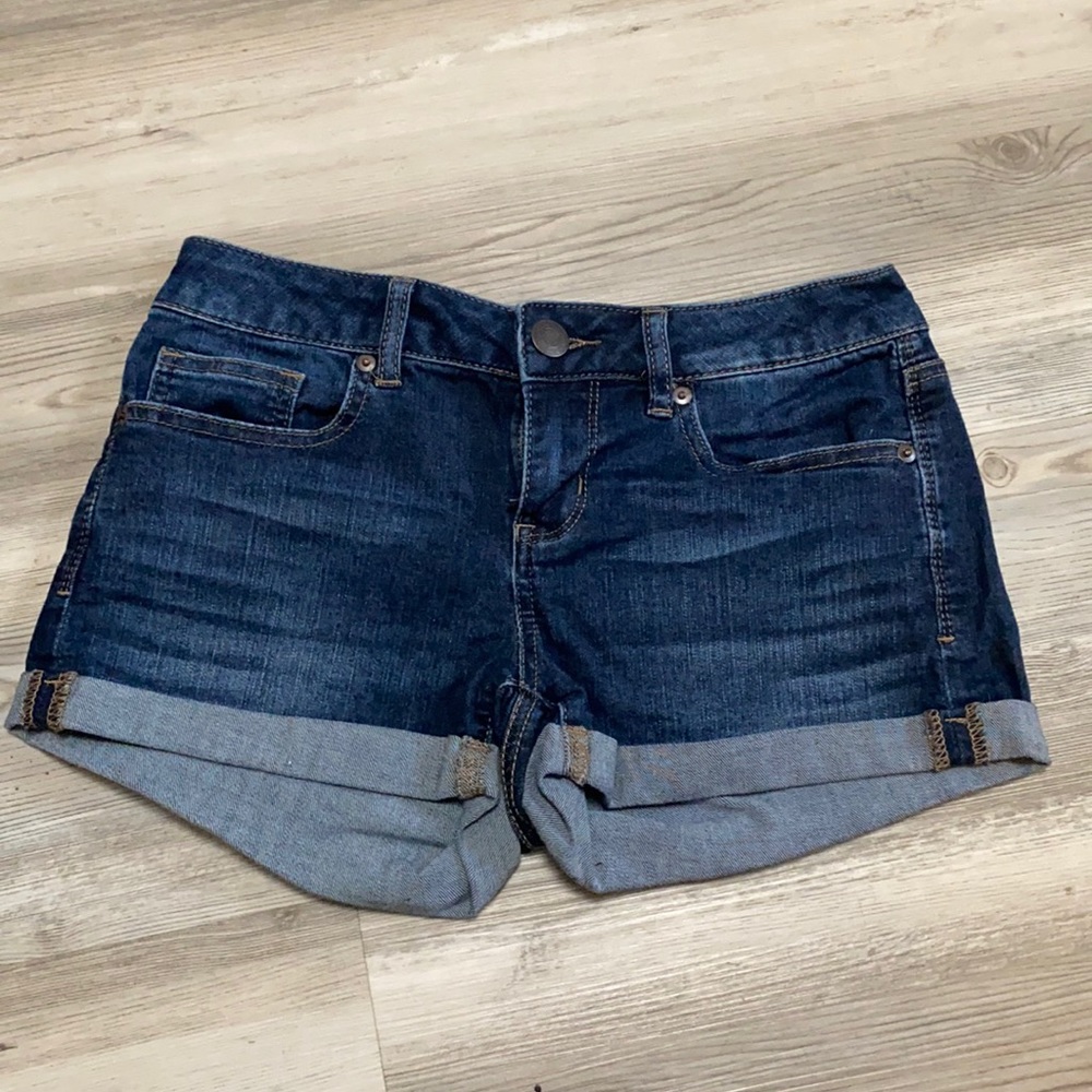 Dark Wash Denim Shorts